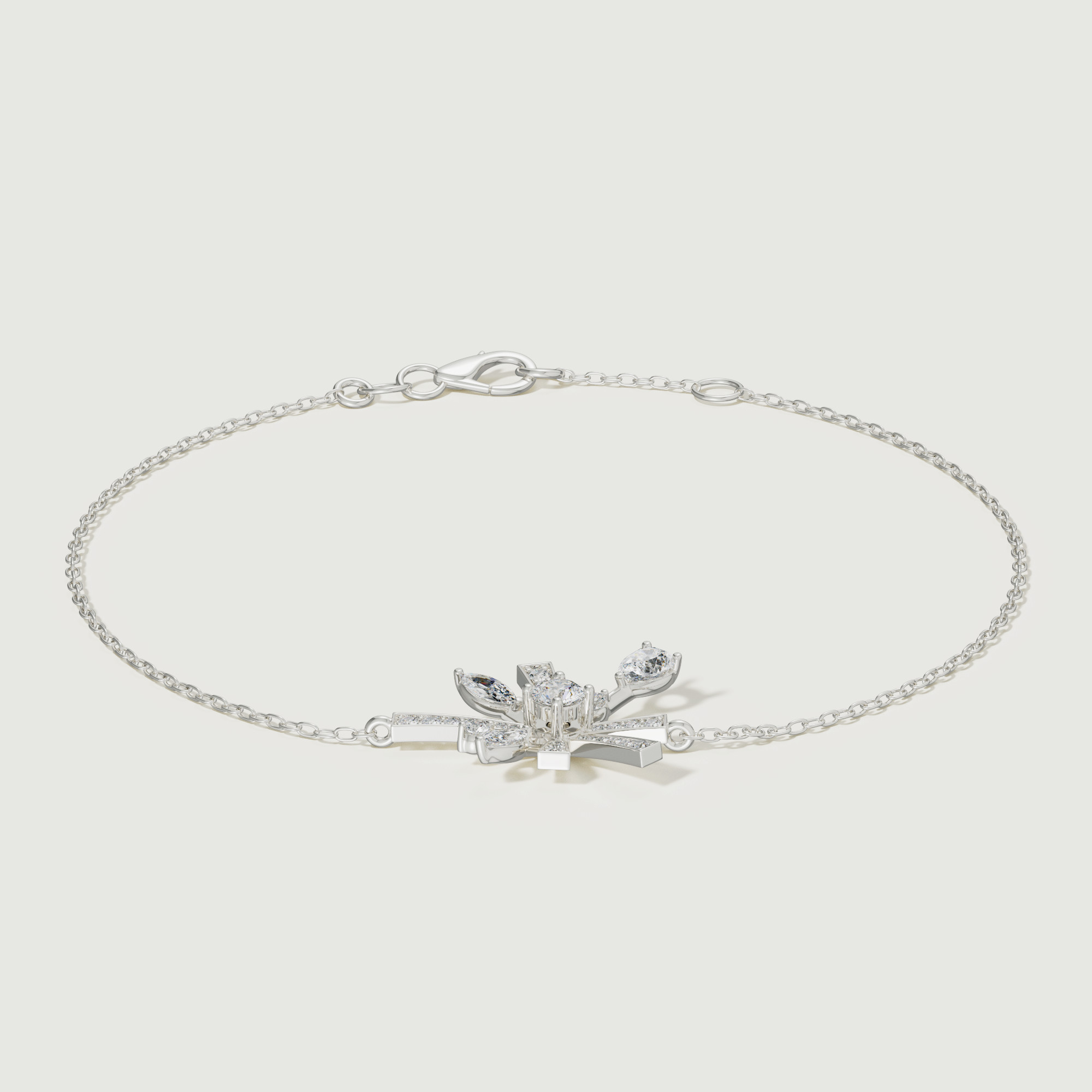 Sparkles 18k White Gold Diamond Bracelet