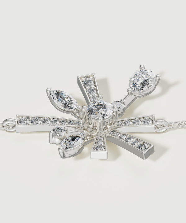 Sparkles 18k White Gold Diamond Bracelet