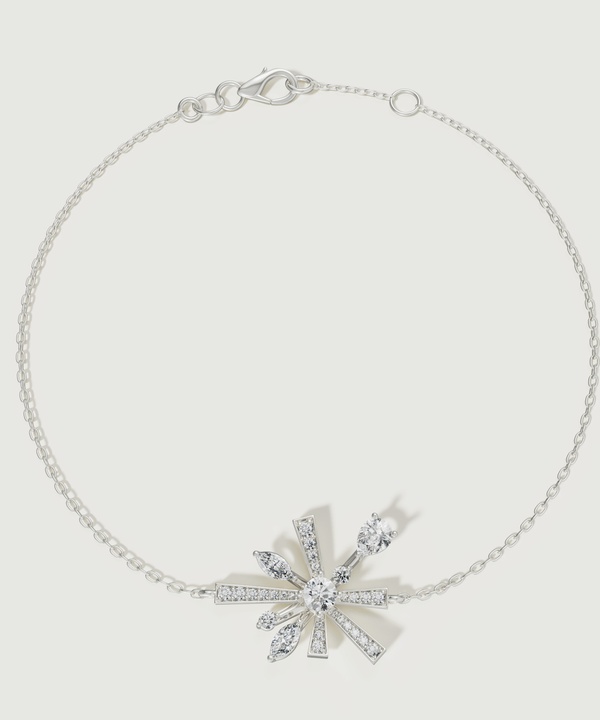 Sparkles 18k White Gold Diamond Bracelet
