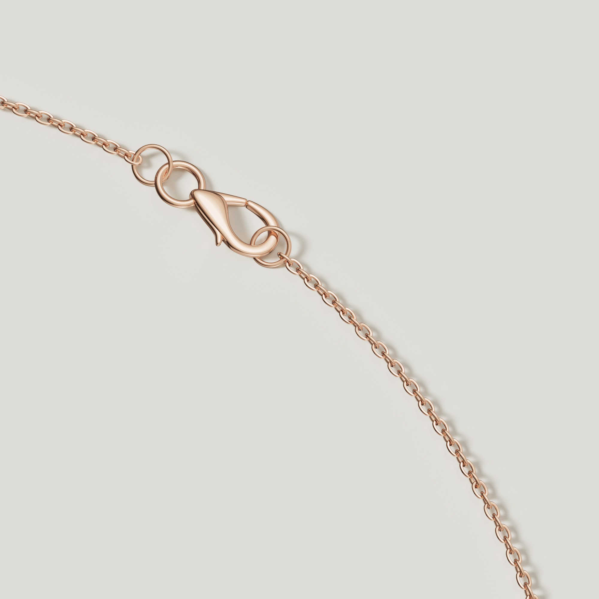 Links Diamond Necklace in 18K Rose Gold