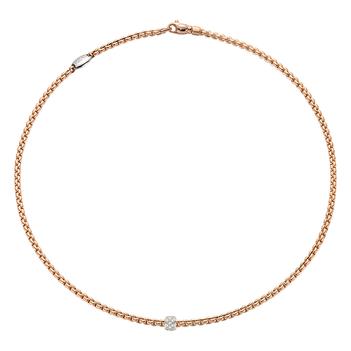 Eka Necklace With Diamond Pave'