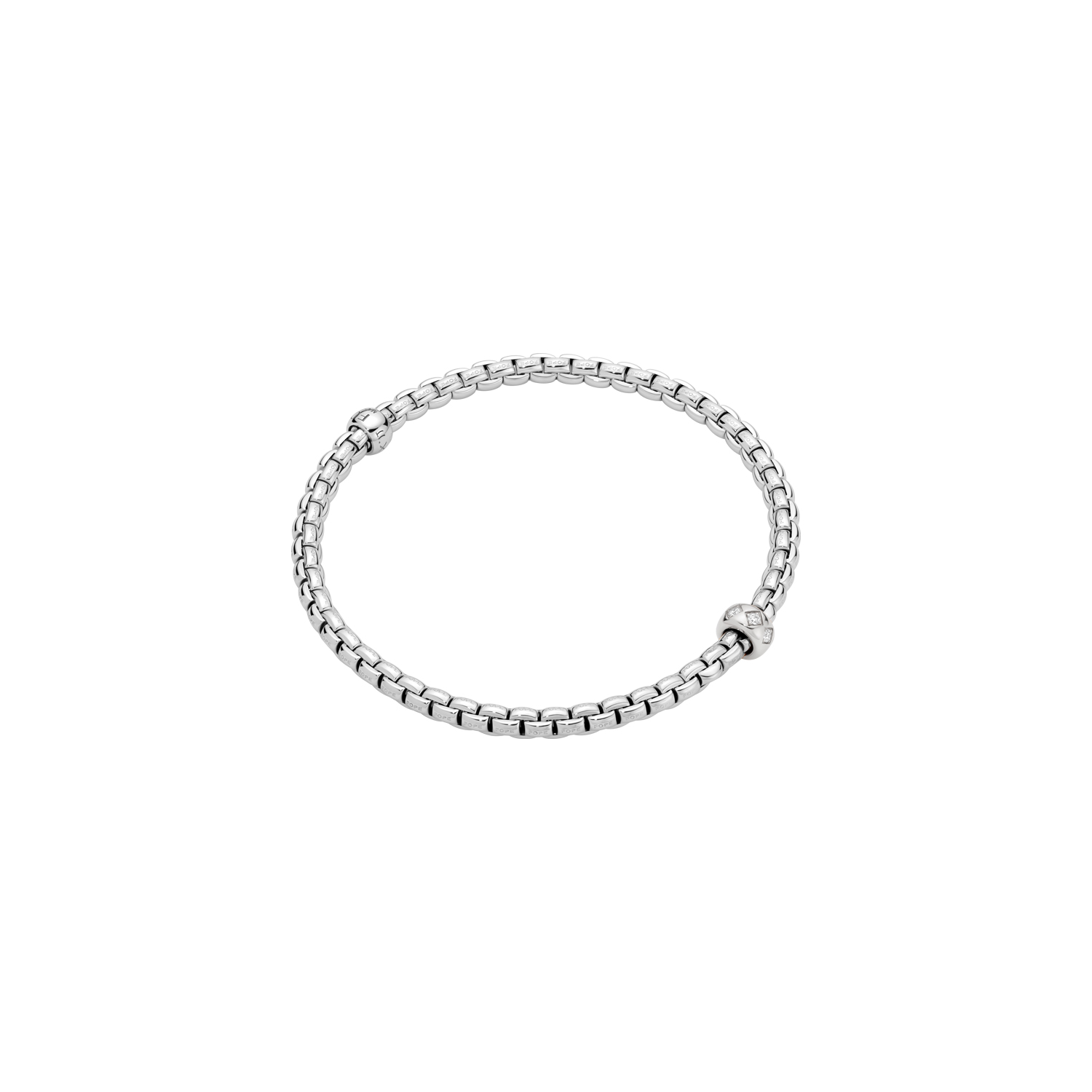 Flex'it Bracelet With Rhombus Set Diamonds