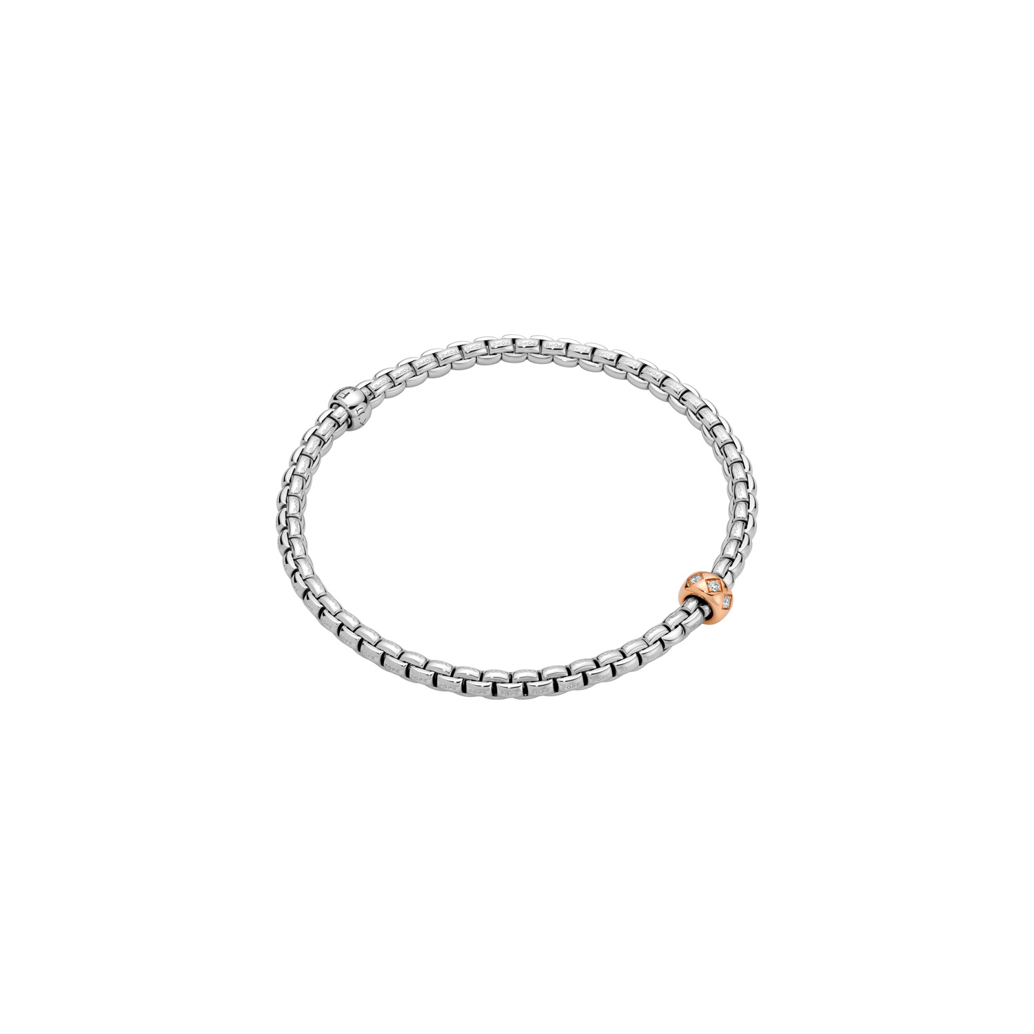 Flex'it Bracelet With Rhombus Set Diamonds