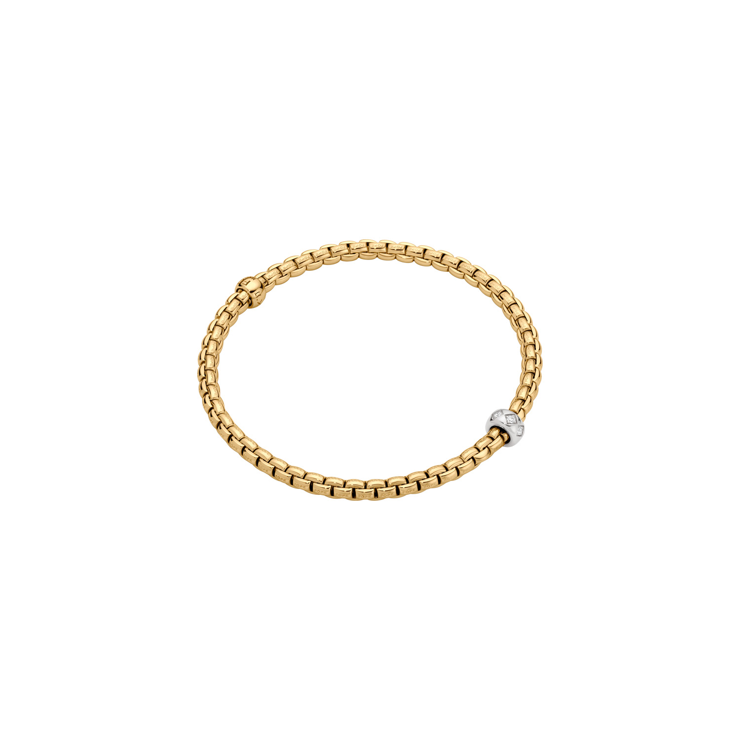 Flex'it Bracelet With Rhombus Set Diamonds