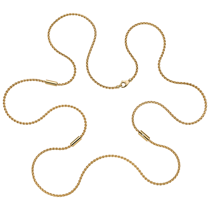 Aria Long Necklace With Diamonds