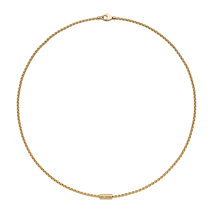 Aria Necklace With A White Diamond