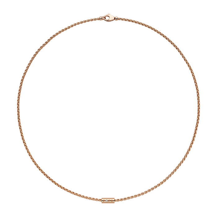 Aria Necklace With A White Diamond