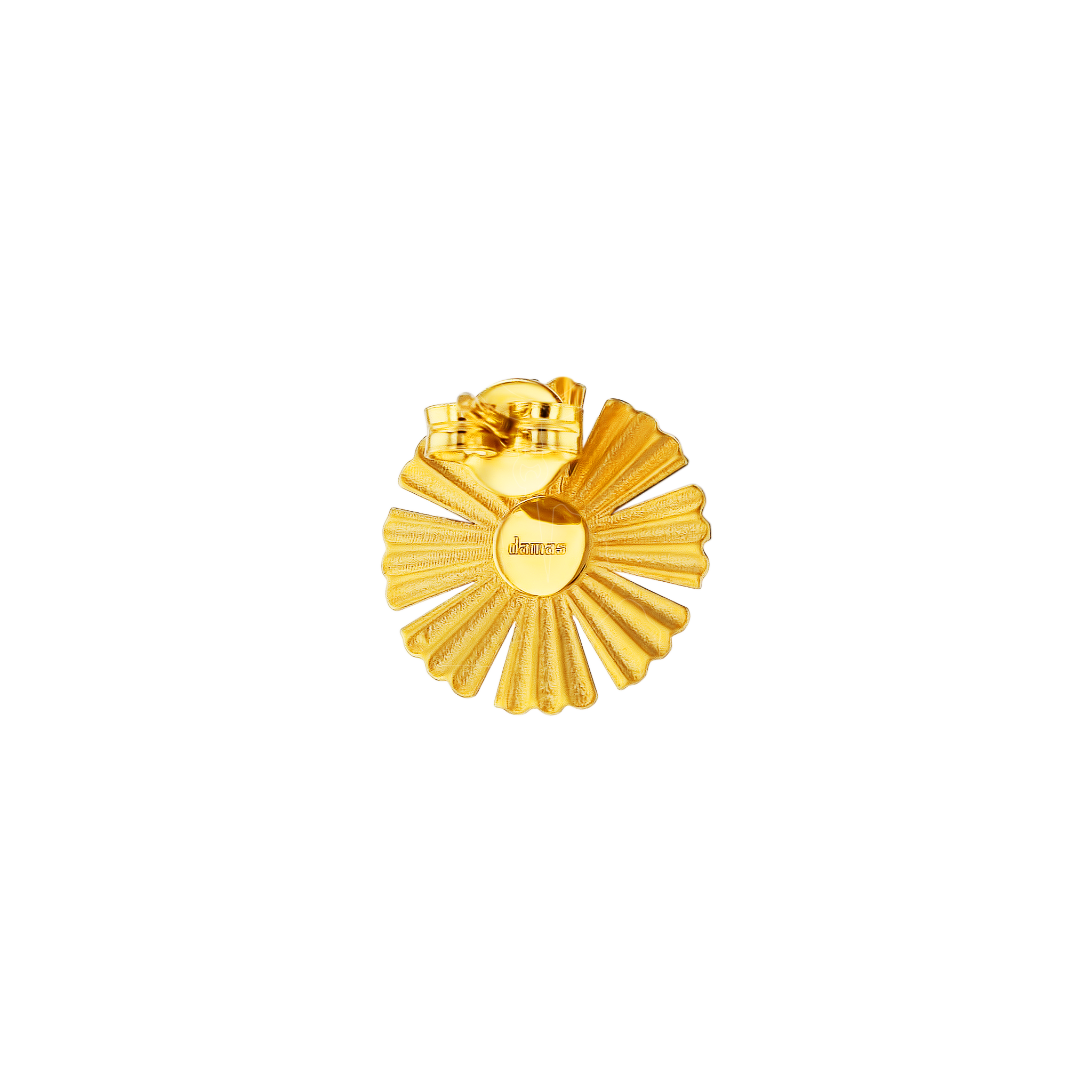 Sunkiss Earrings In 18K Yellow Gold With Arfaj Flower And Turquoise