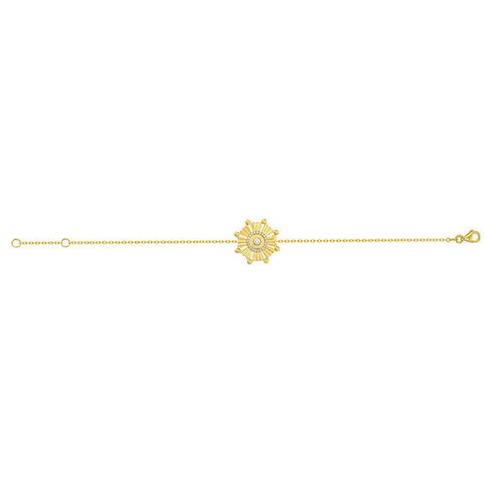 Sunkiss Beads 18k Gold Diamond Bracelet
