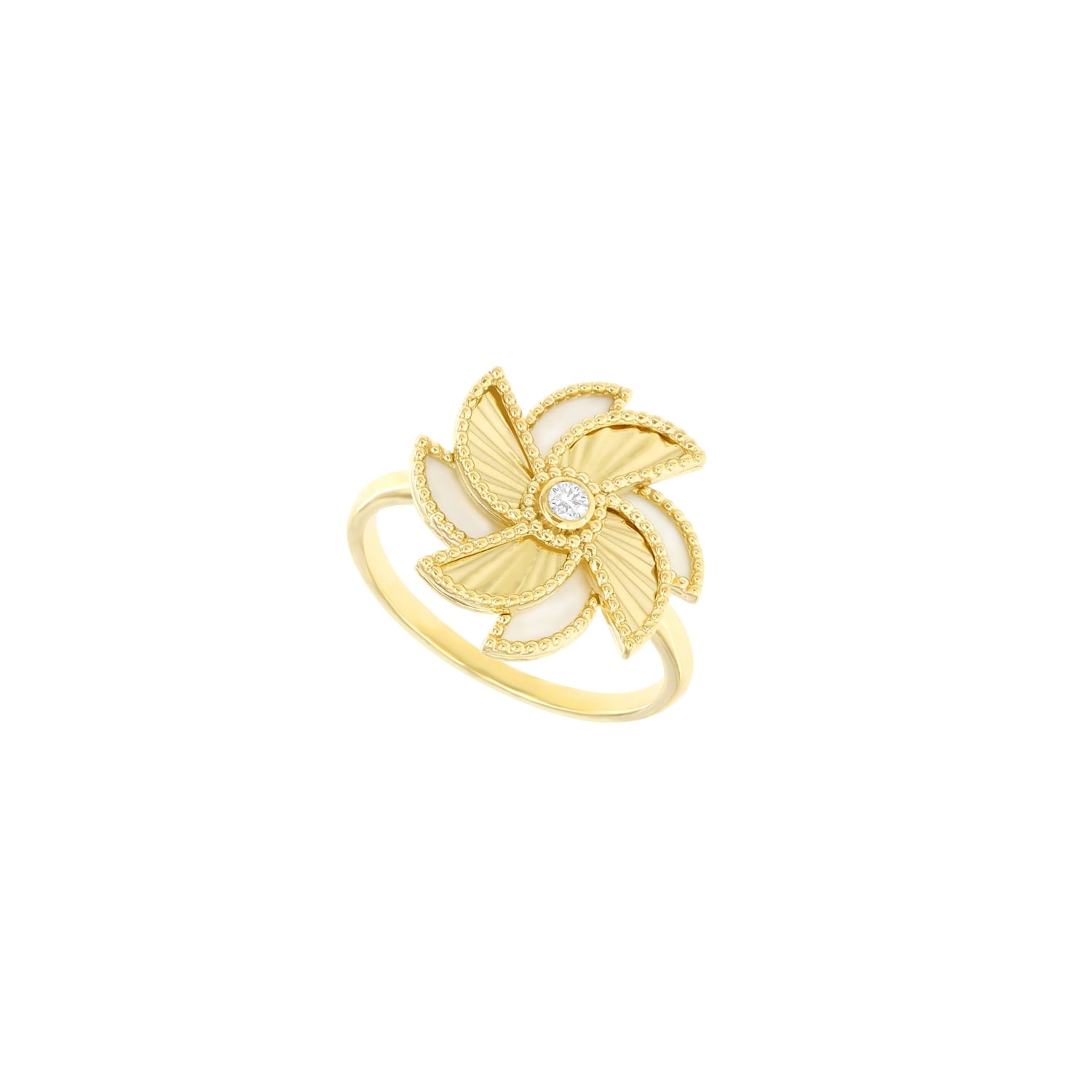 Bliss Diamond Ring in 18K Yellow Gold