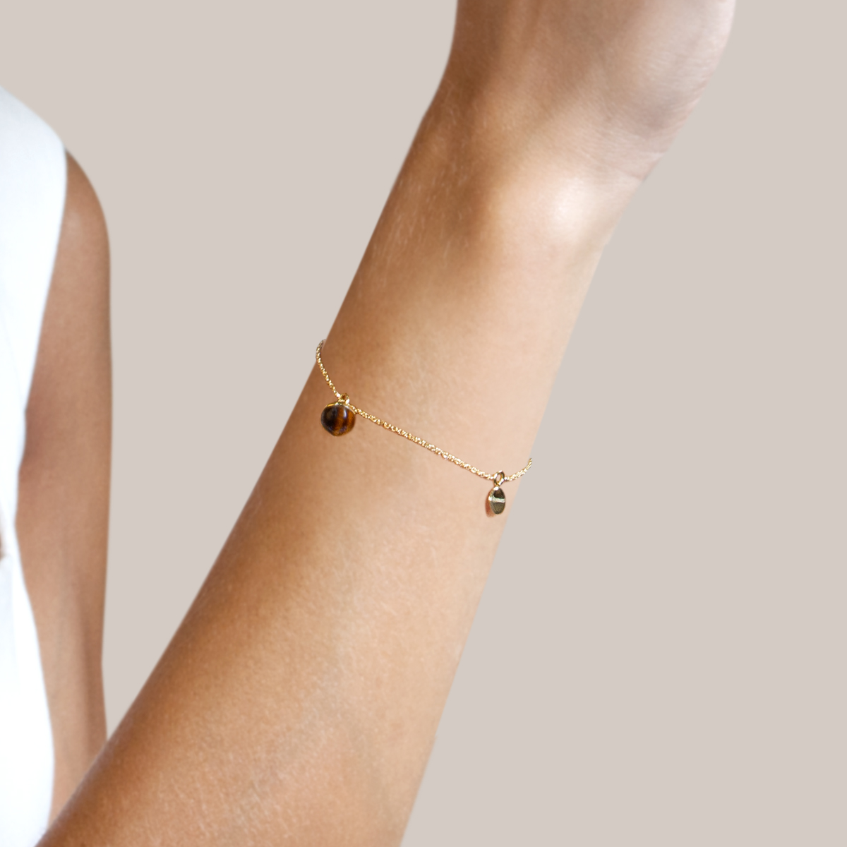 Noble Tiger Eye Diamond Bracelet