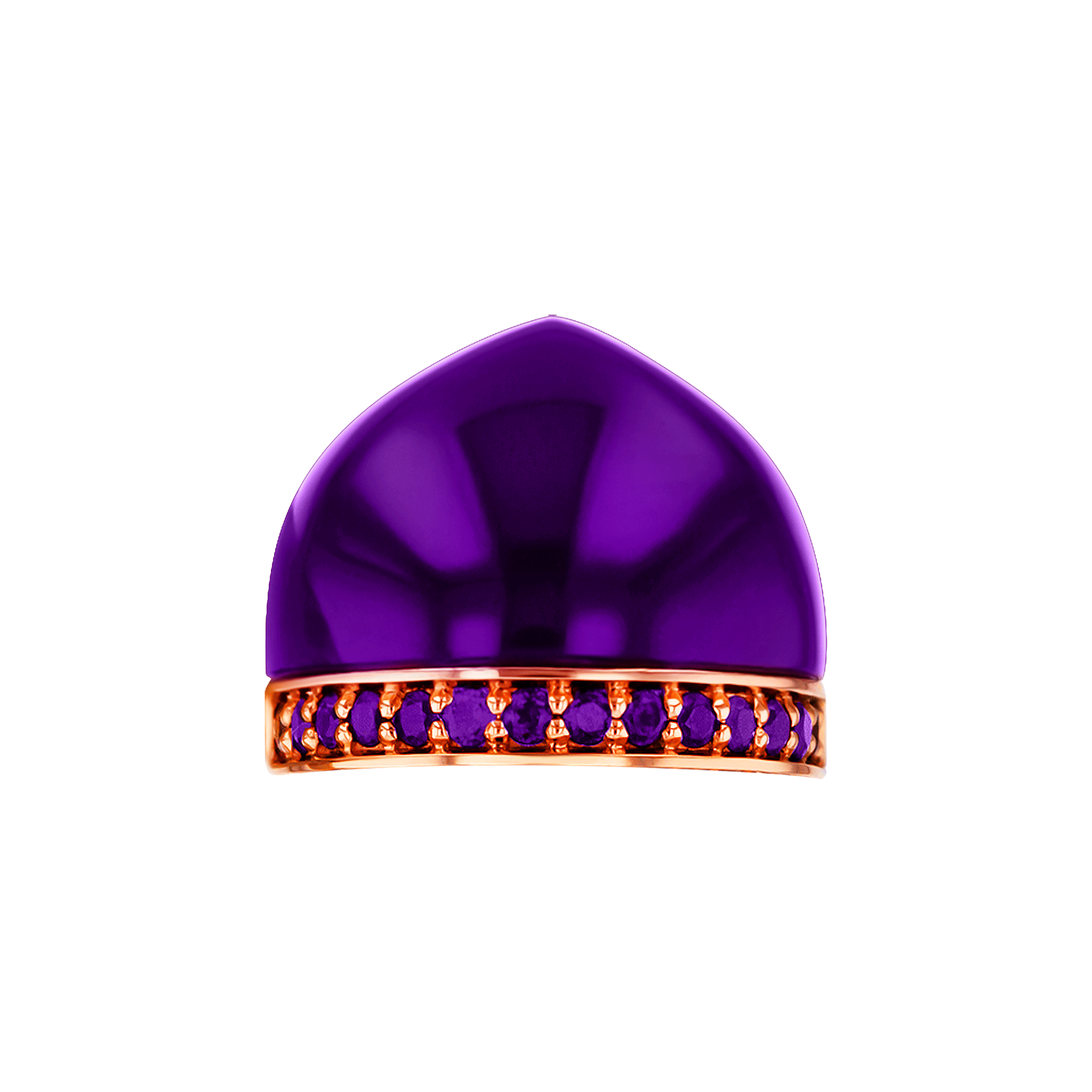 Nobel Amethyst Stud Earrings