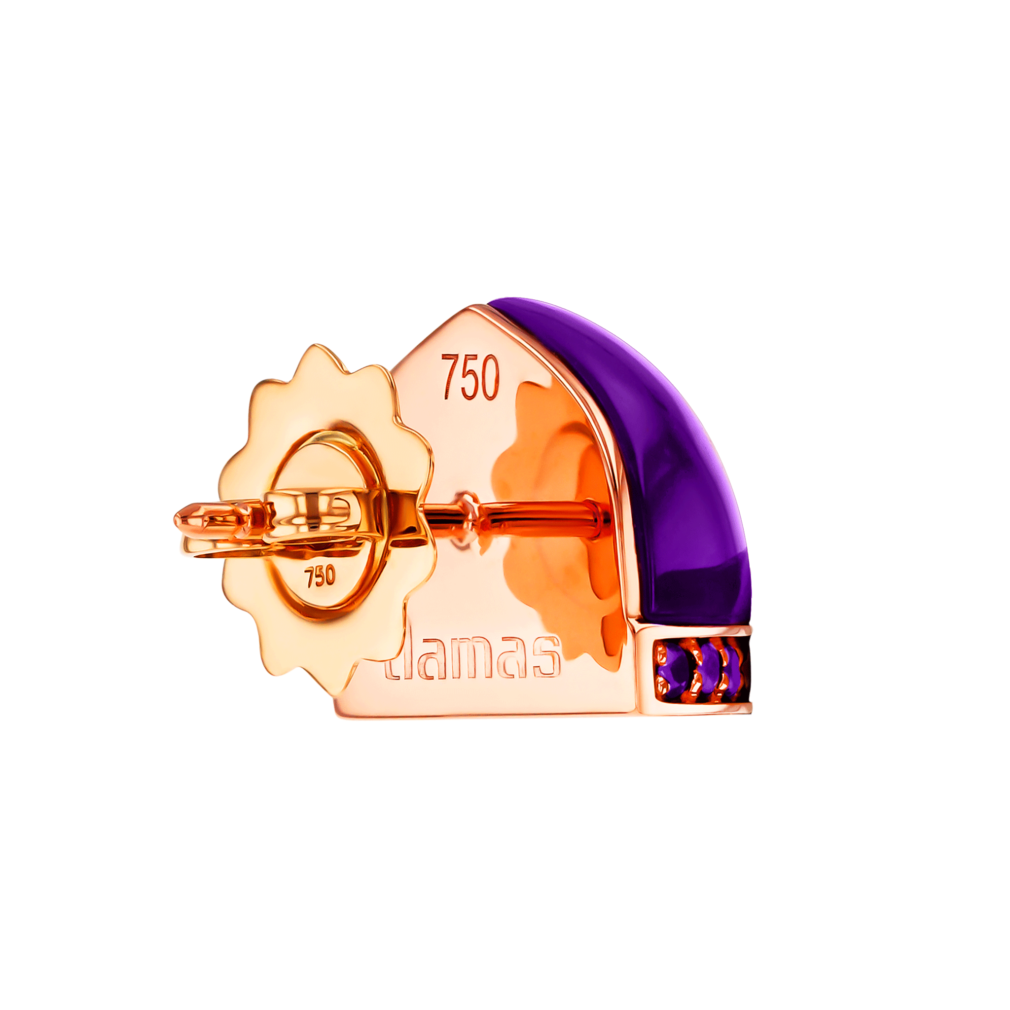 Nobel Amethyst Stud Earrings