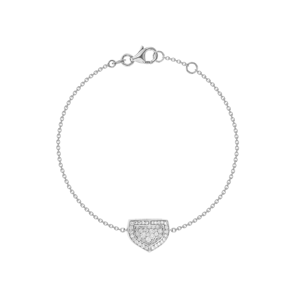 Mosaic 18K White Gold Diamond Bracelet