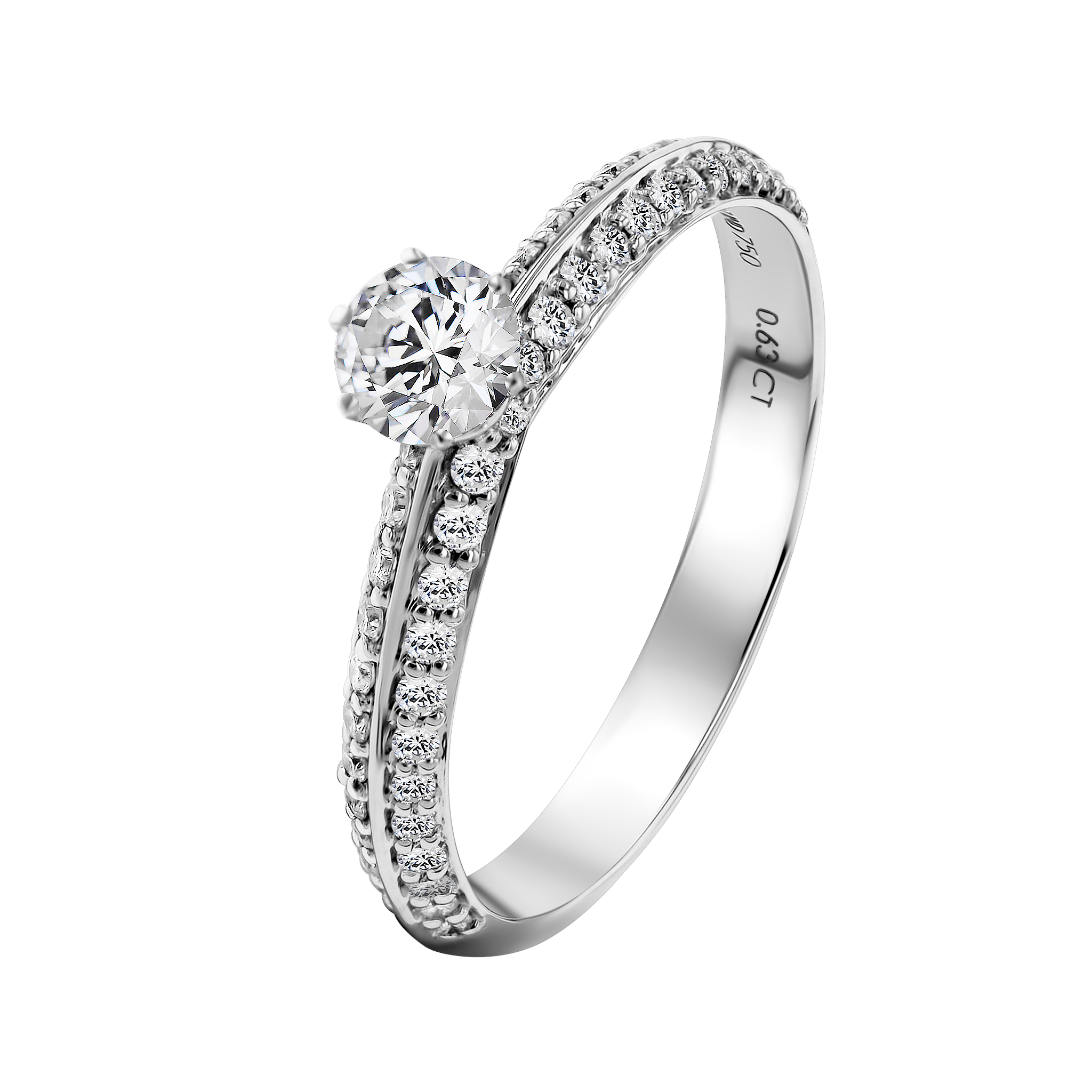 Damas Engagement Brilliant Diamond Ring 0 40 Carat