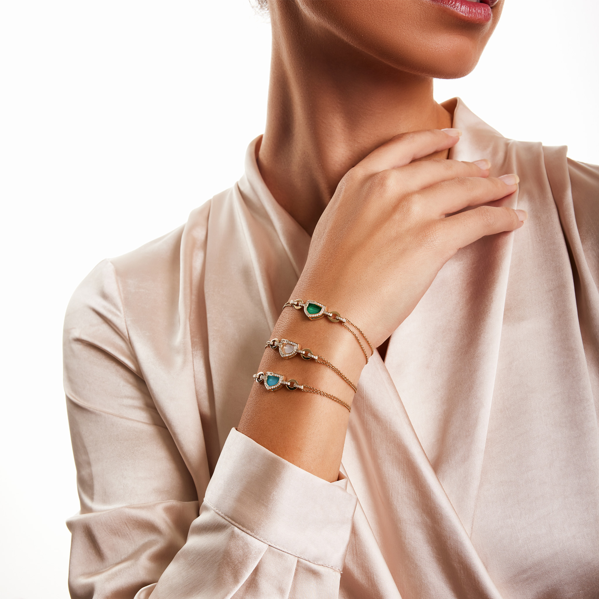 Art Deco Yellow Gold Bracelet With Turquoise And Diamond