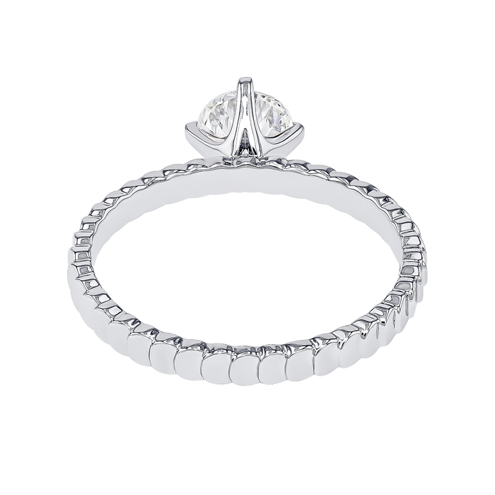 Signature Design 0 4 Carat Round Brilliant Diamond Engagment Ring Discs Band