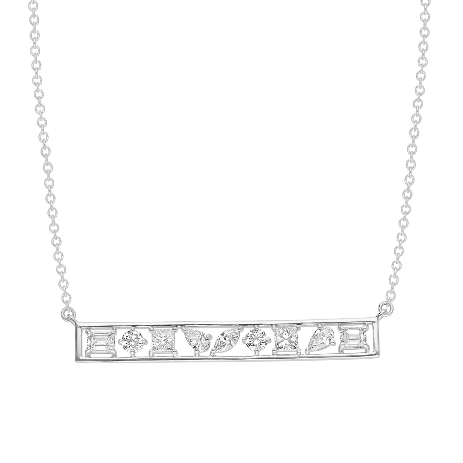 Aerial 18K White Gold Necklace