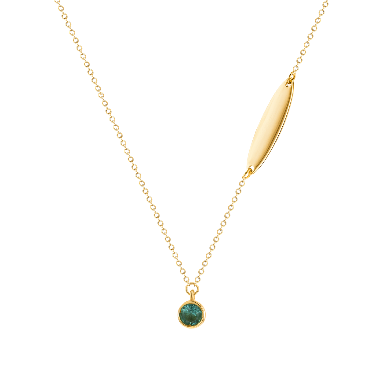 Children's Jewellery Ara Emerald May Birthstone Necklace