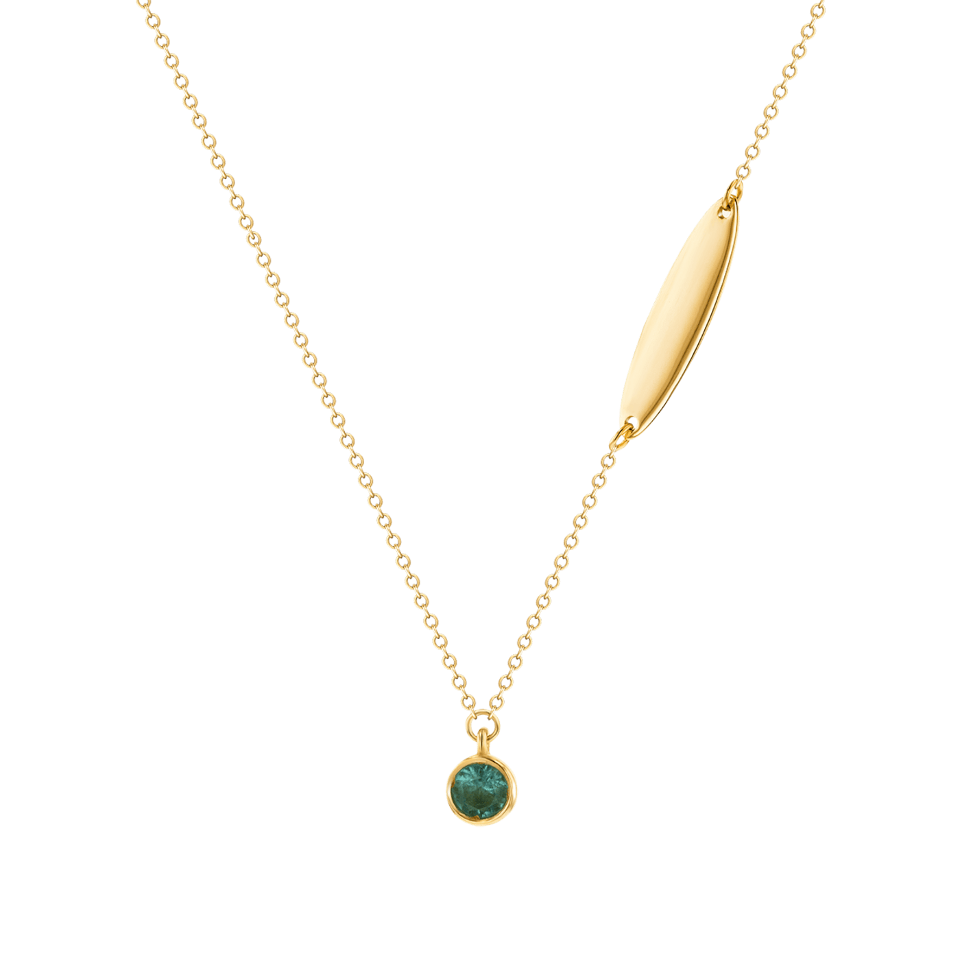 Children's Jewellery Ara Emerald May Birthstone Necklace