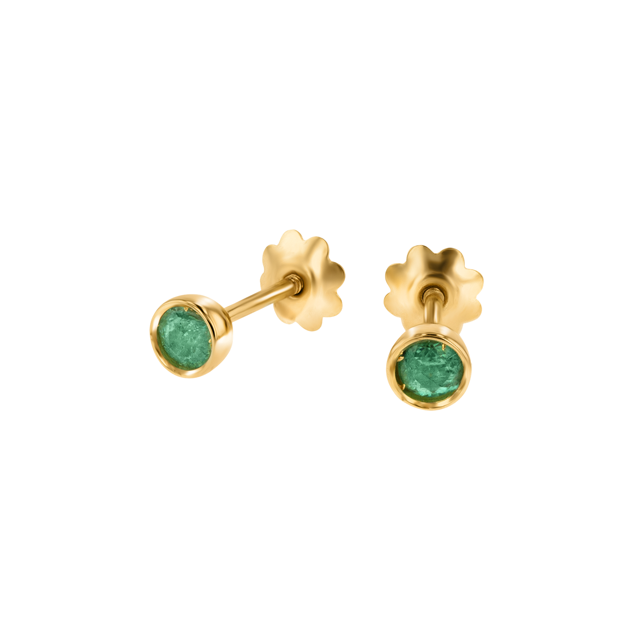 Children's Jewellery Ara Emerald May Birthstone Earrings