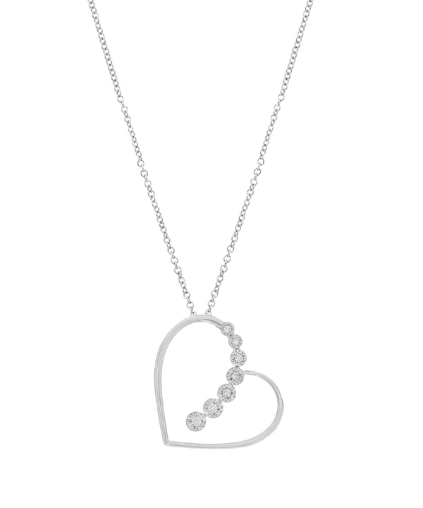 Valentines 18k White Gold Pendant
