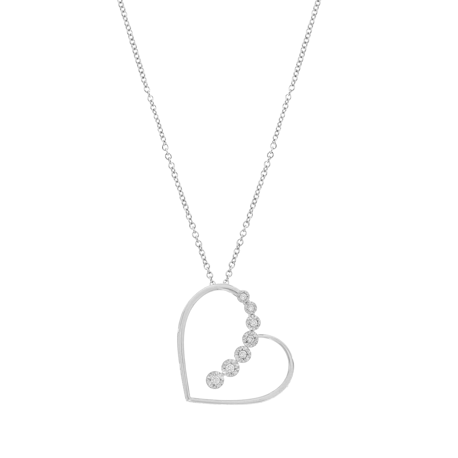 Valentines 18k White Gold Pendant