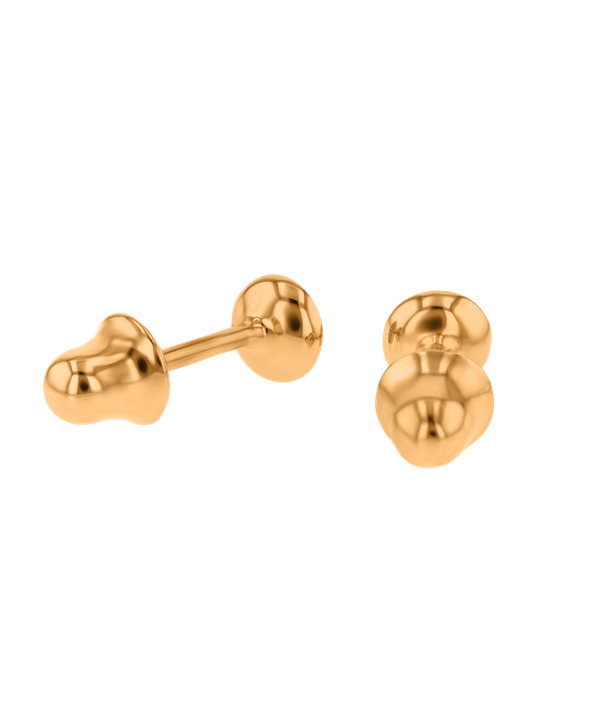 Children's Jewellery Ara Diamond Earrings With Coquelicot Enamel