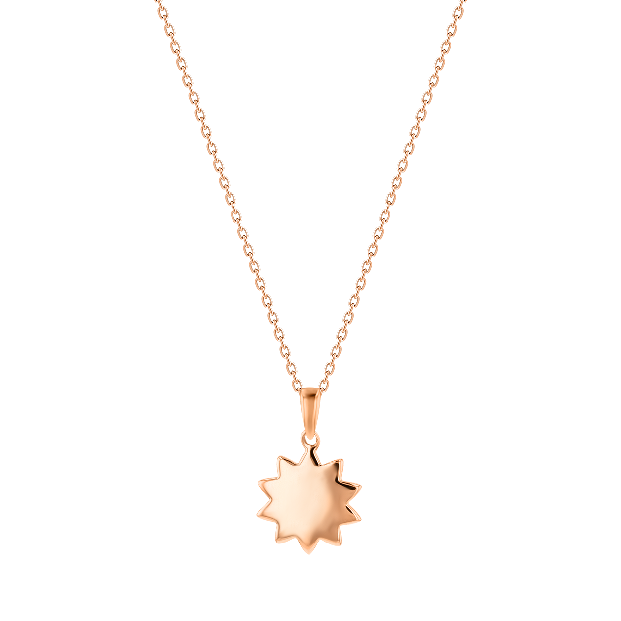 Children's Jewellery Ara Diamond Rose Gold Sunshine Necklace