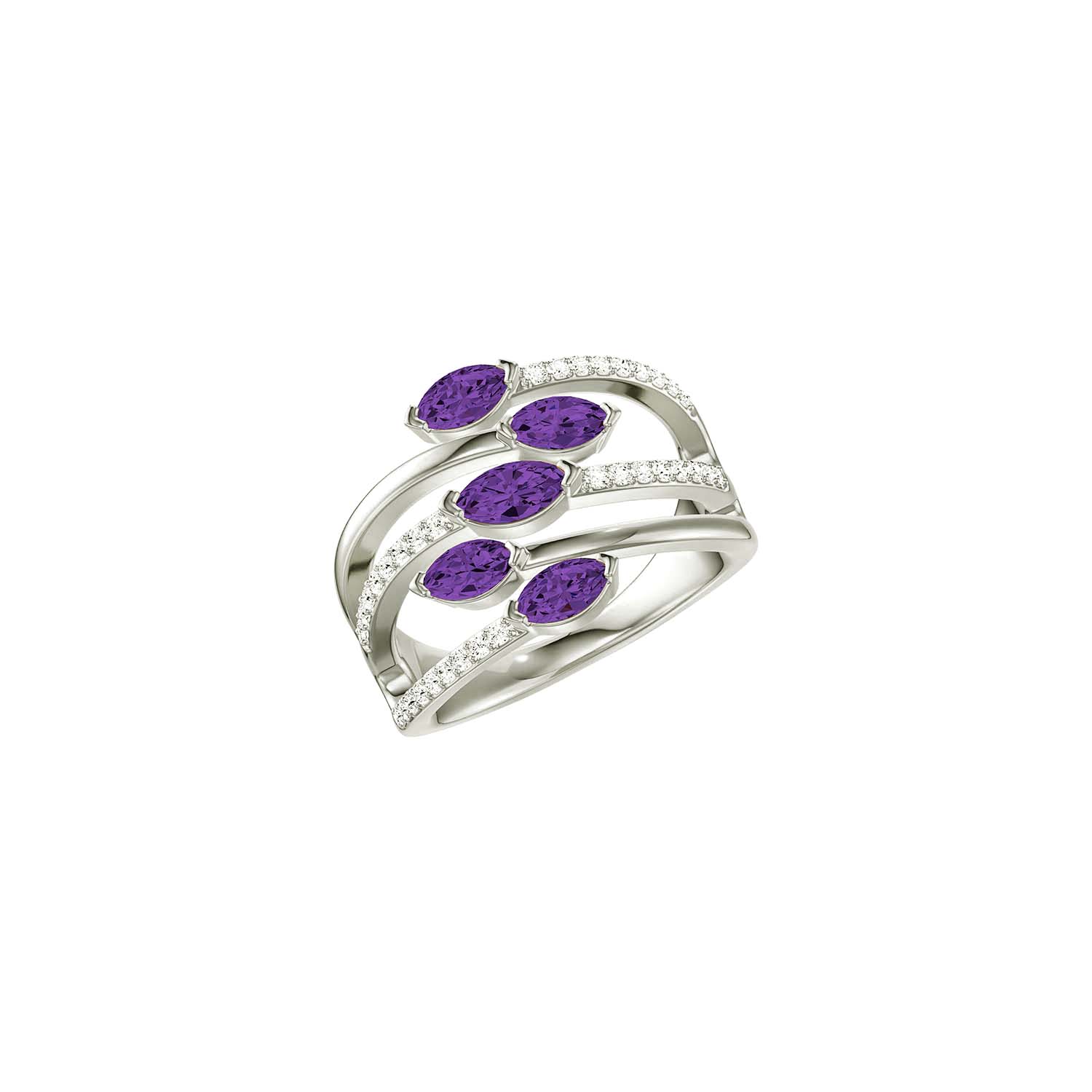 18k White Gold Diamond Ring