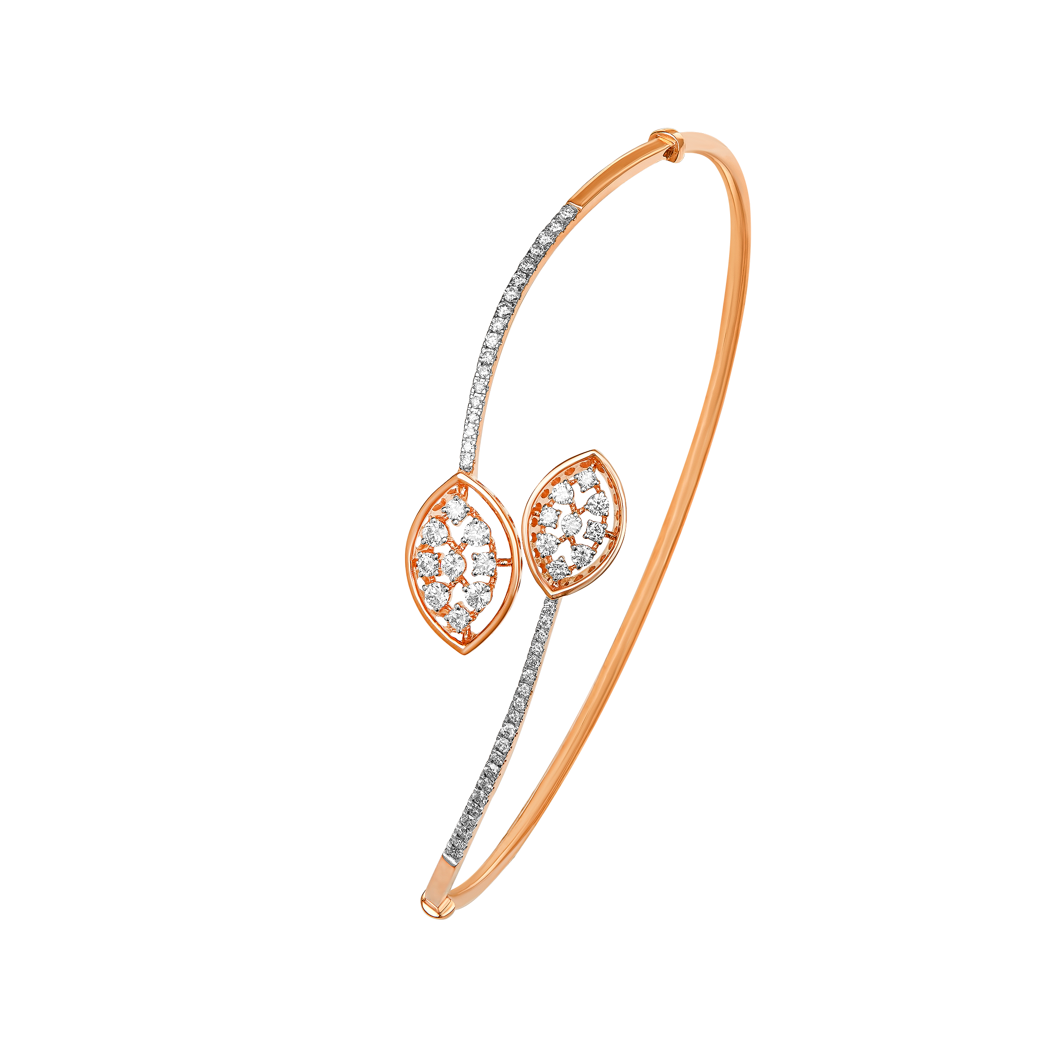 Diamond Bangle In 18k Gold