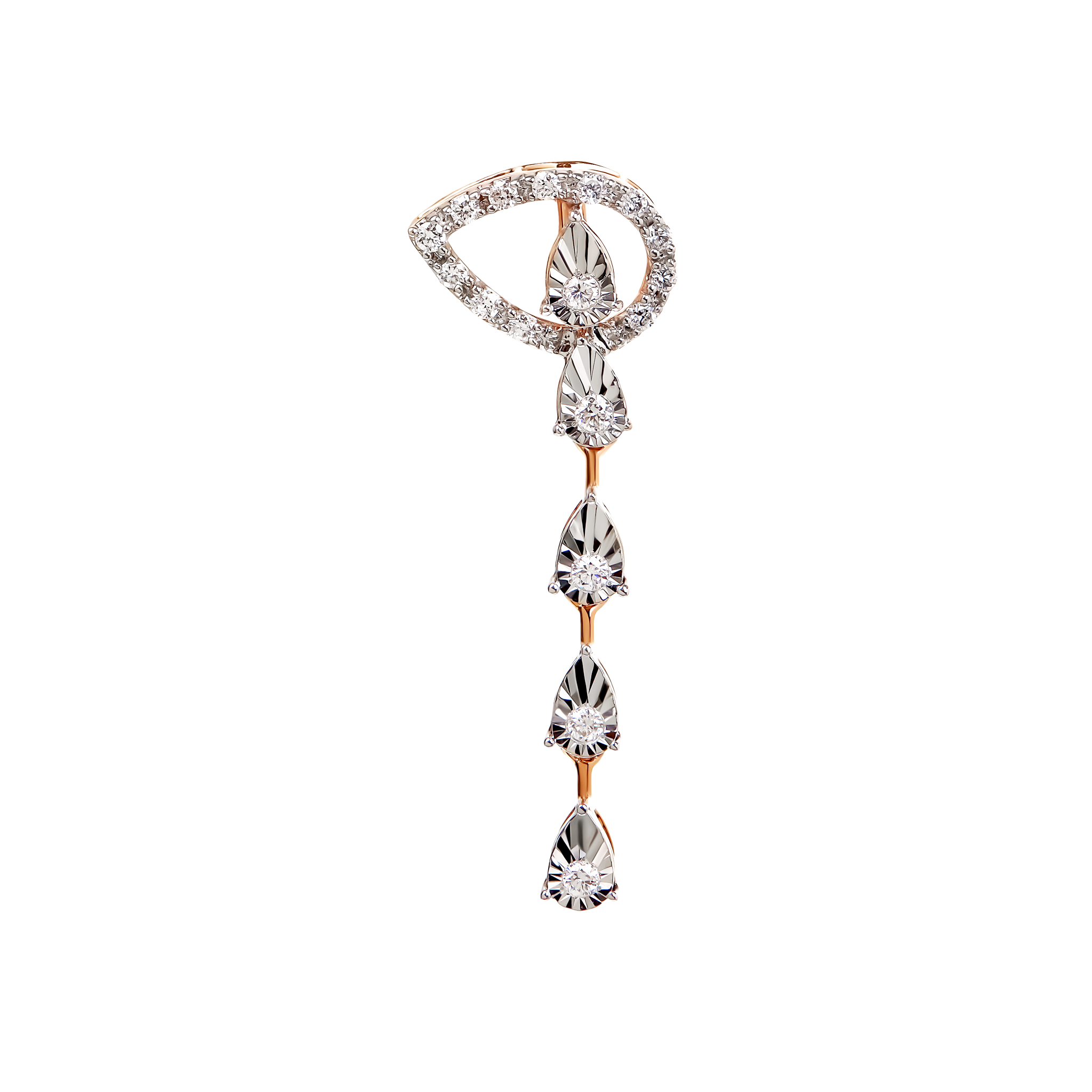 Diamond Necklace & Earring In 18k Gold