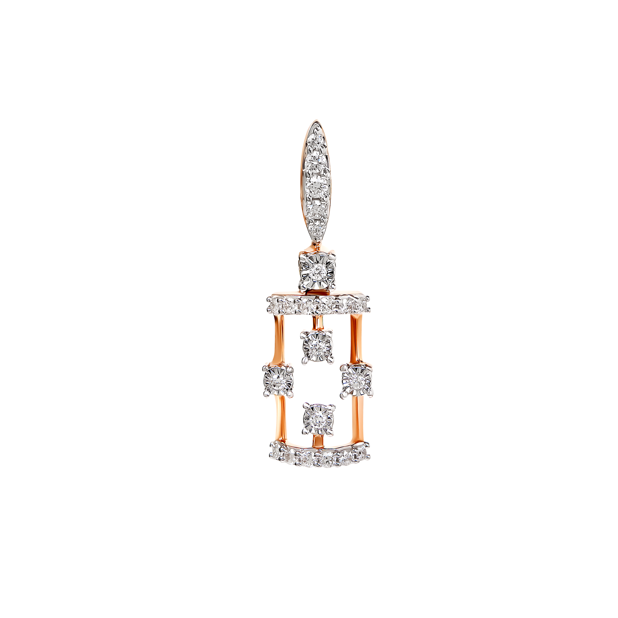 Diamond Necklace & Earring In 18k Gold