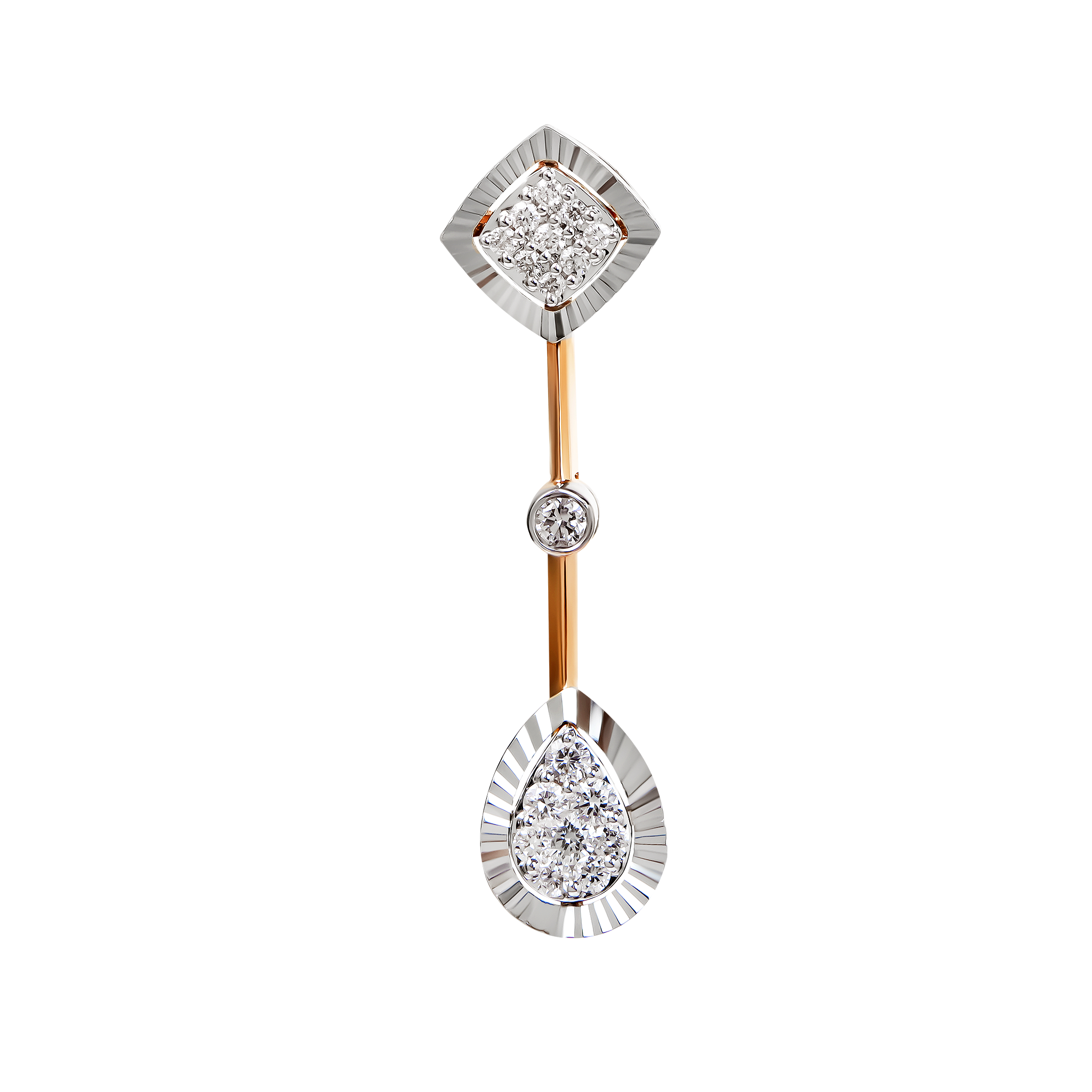 Diamond Necklace & Earring In 18k Gold