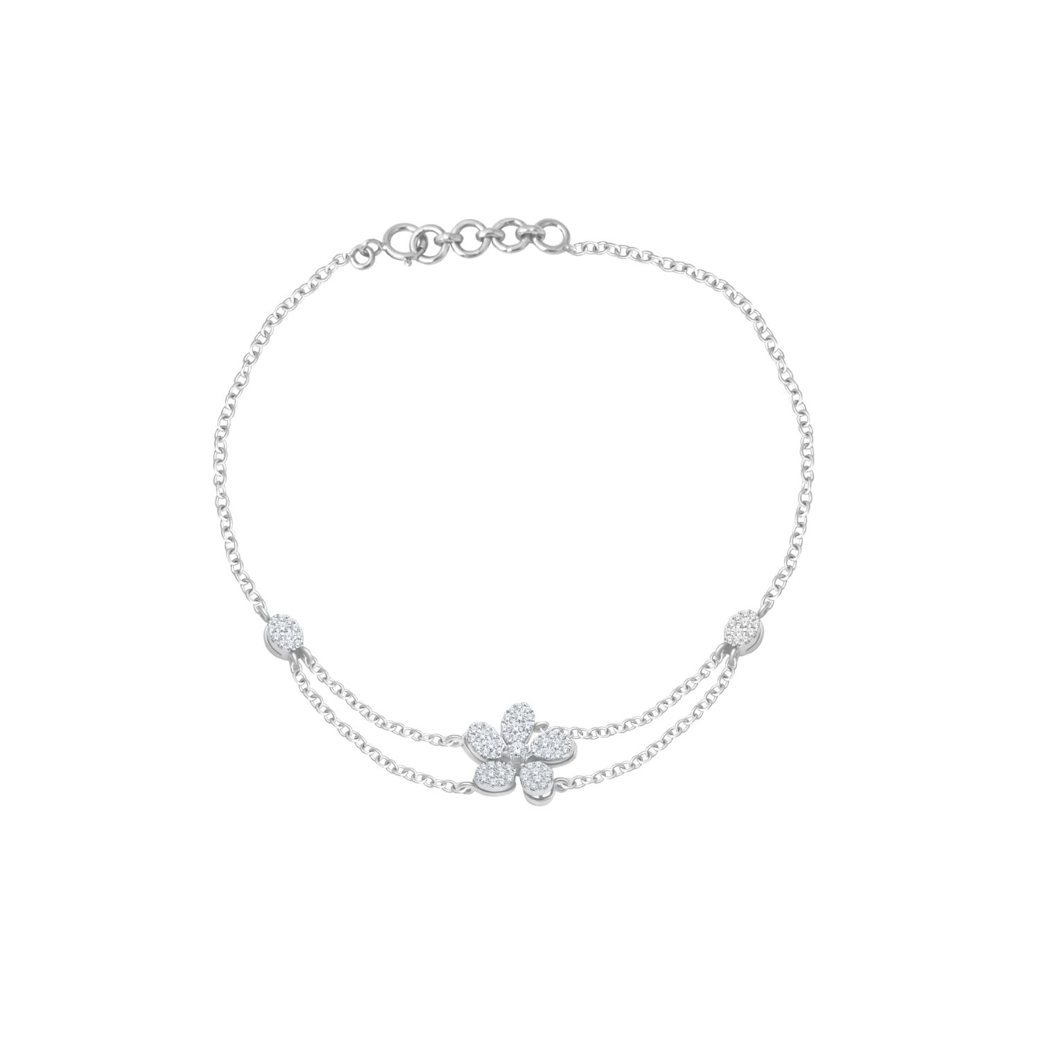 Alyssa 18kt White Gold Diamond Bracelet