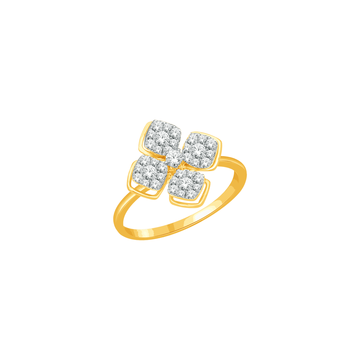 Alyssa 18K Yellow Gold Diamond Ring