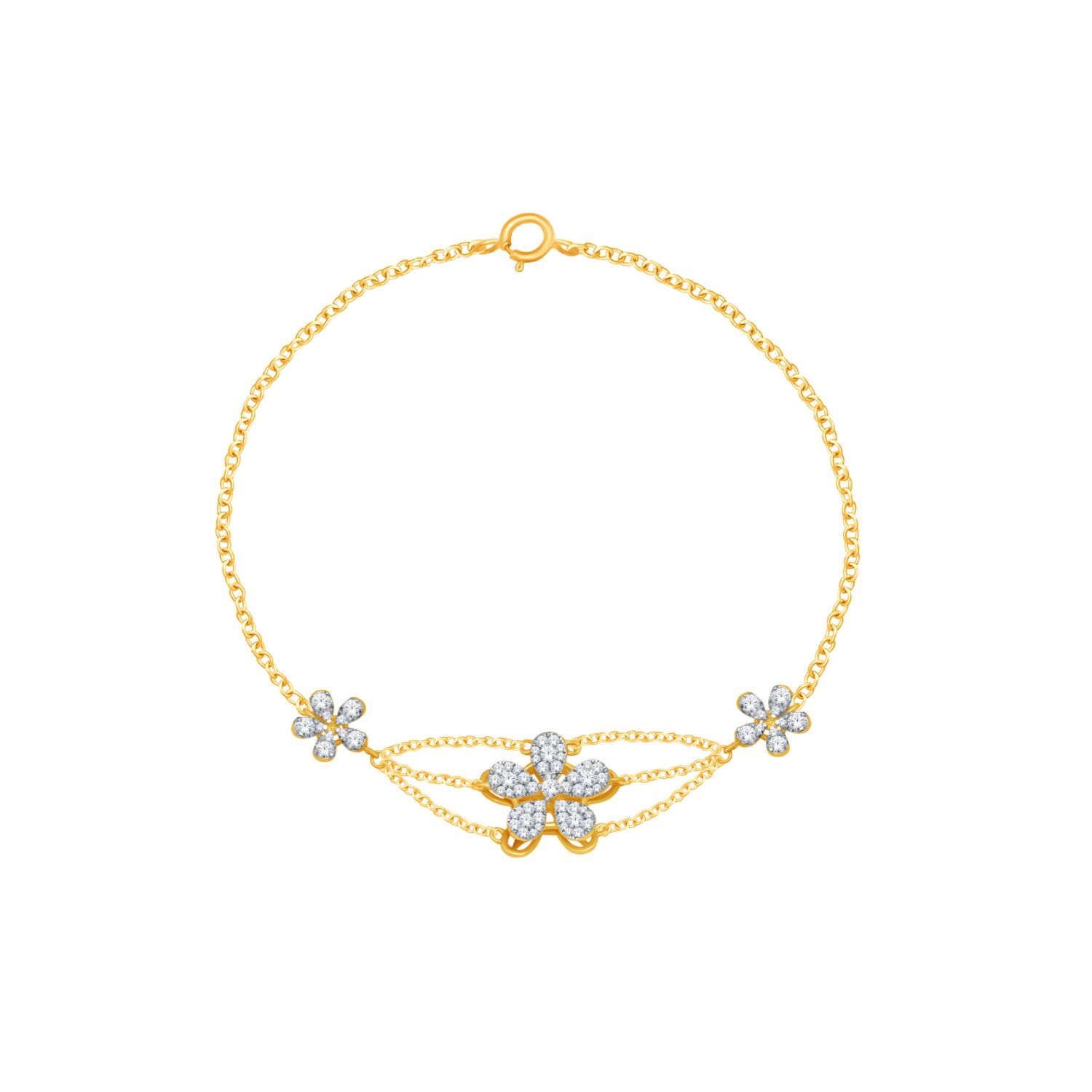 Alyssa 18k Yellow Gold Diamond Bracelet