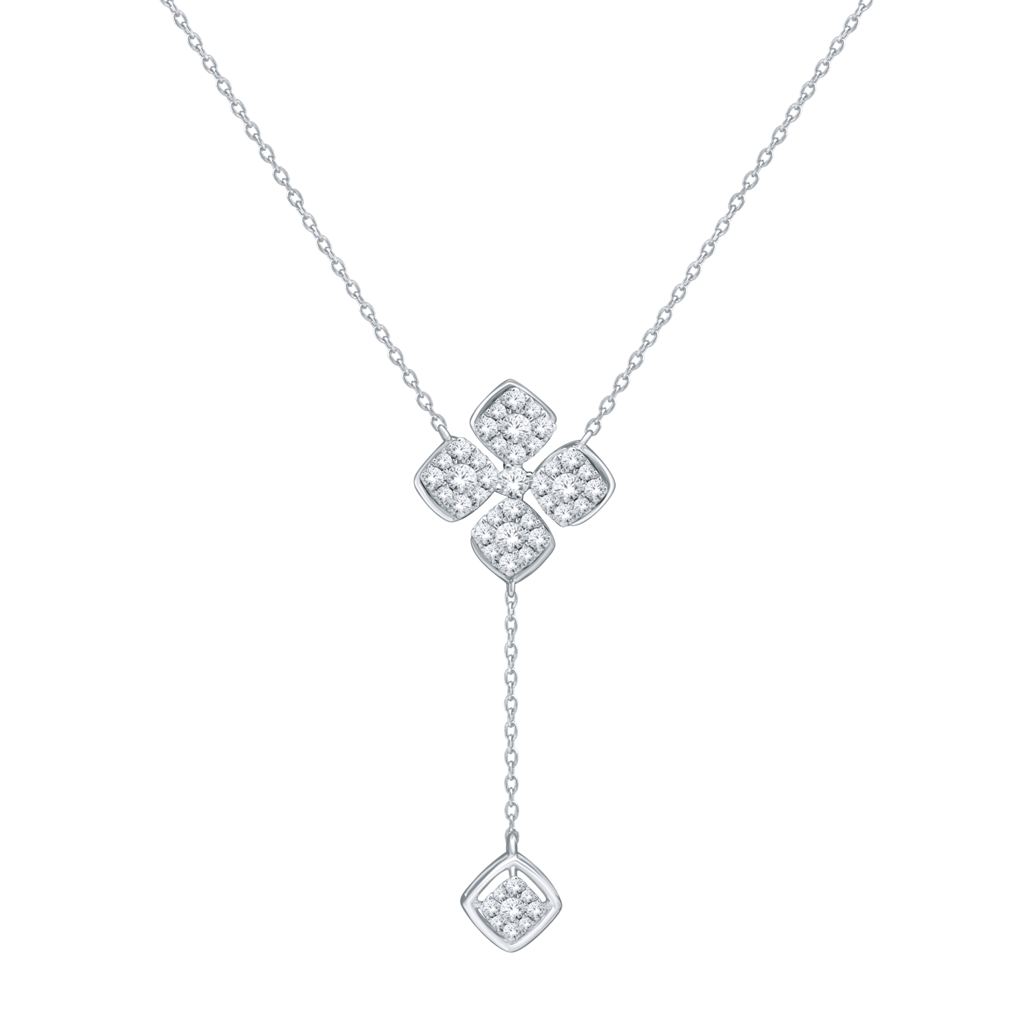 Alyssa 18k White Gold Diamond Necklace