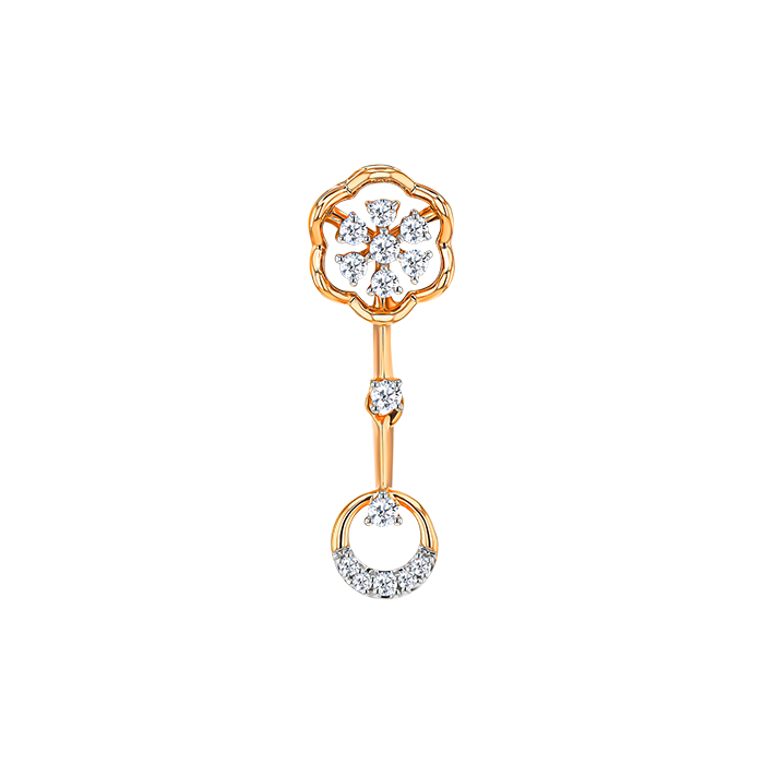 Diamond Necklace & Earring In 18k Gold