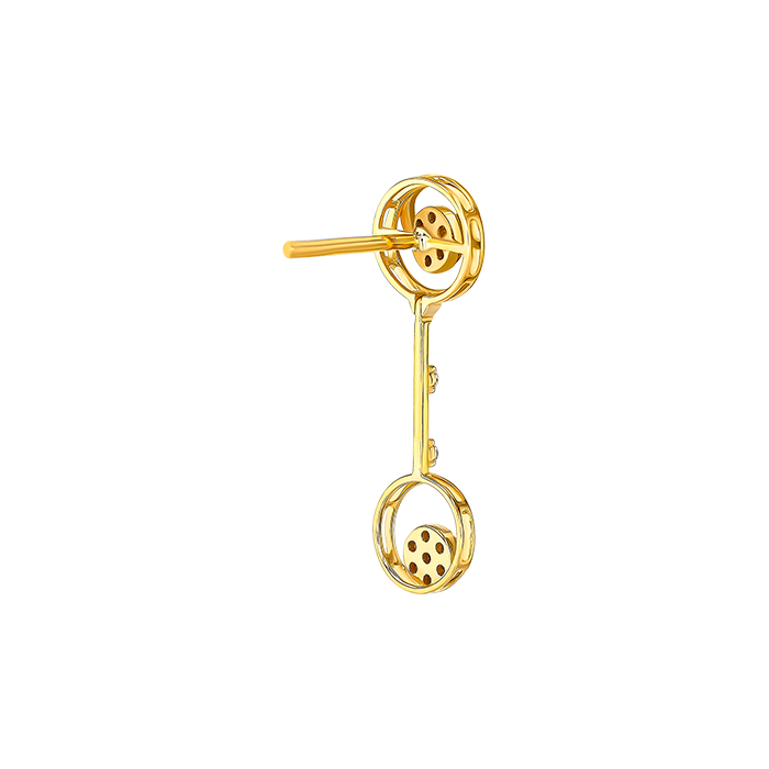 Diamond Necklace & Earring In 18k Gold