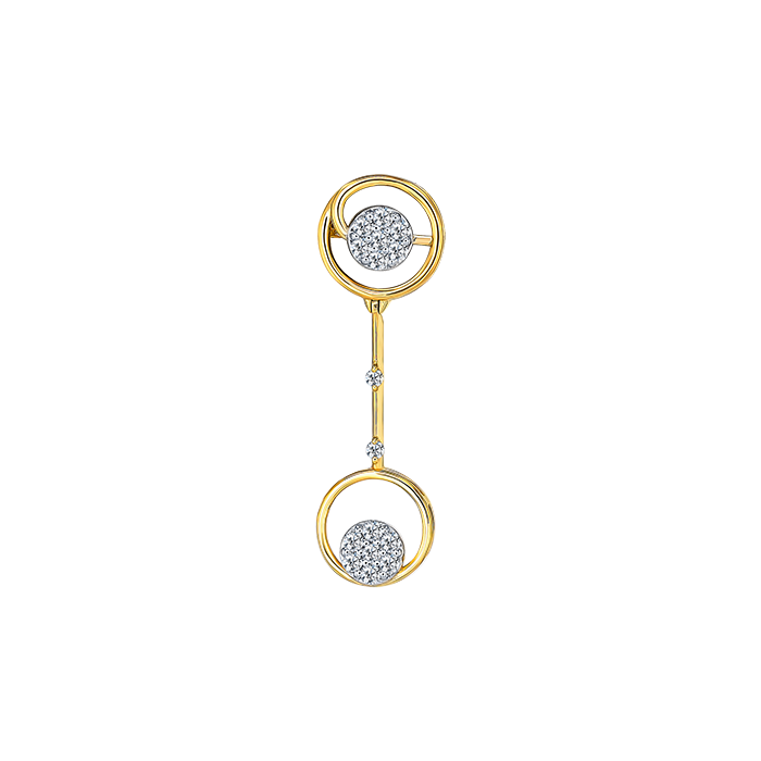 Diamond Necklace & Earring In 18k Gold