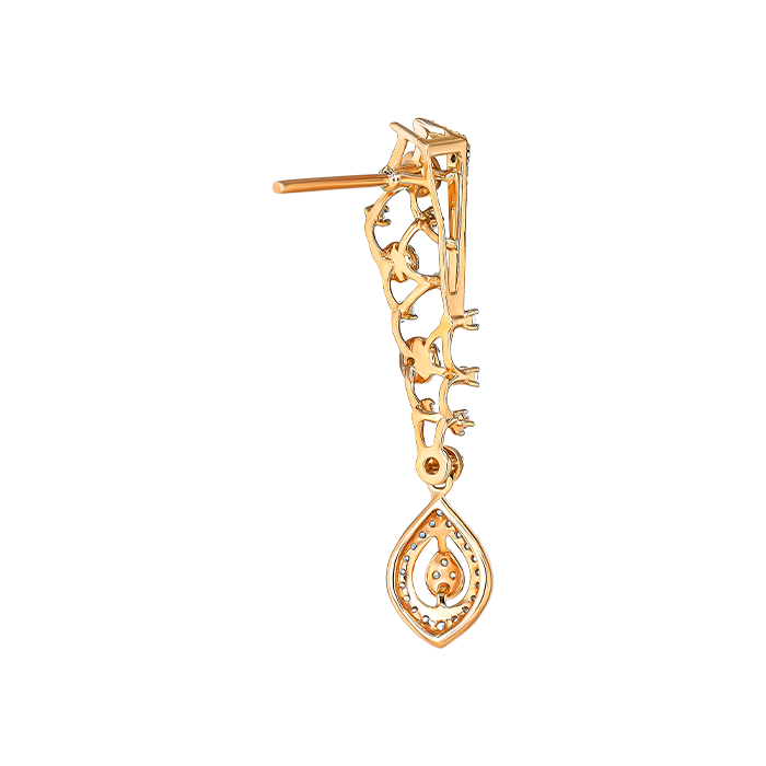 Diamond Necklace & Earring In 18k Gold