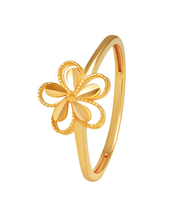 Anmol Floret 21k Yellow Gold Ring