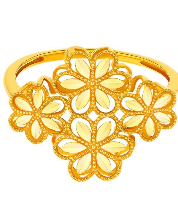 Floret Ring in 21K Yellow Gold
