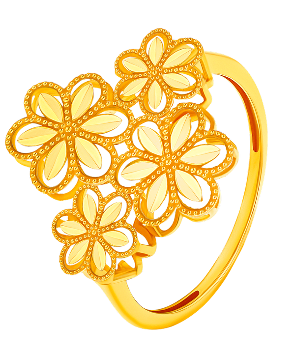 Floret Ring in 21K Yellow Gold