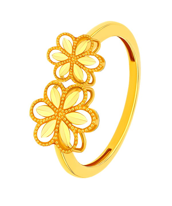 Floret Ring in 21K Yellow Gold