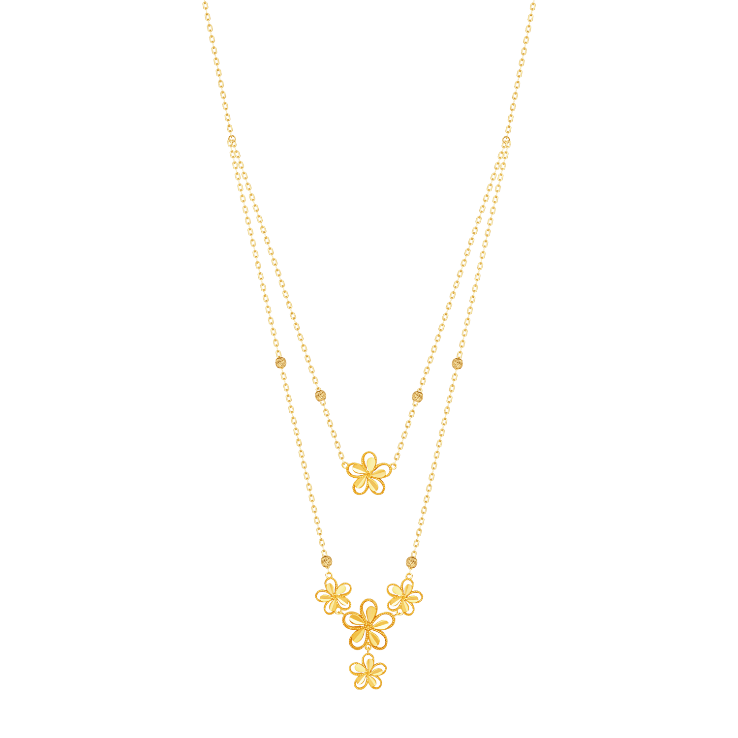 Anmol Floret 21k Gold Necklace