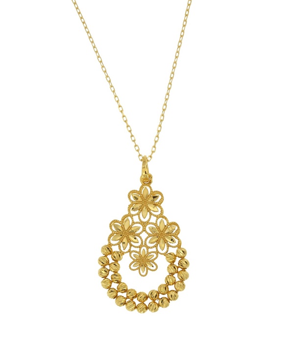 Anmol Floret 21k Yellow Gold Necklace