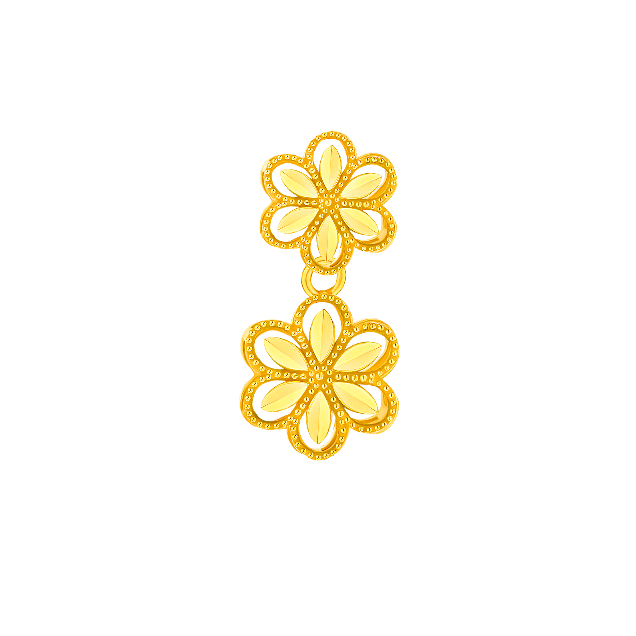 Floret Earring in 21K Yellow Gold