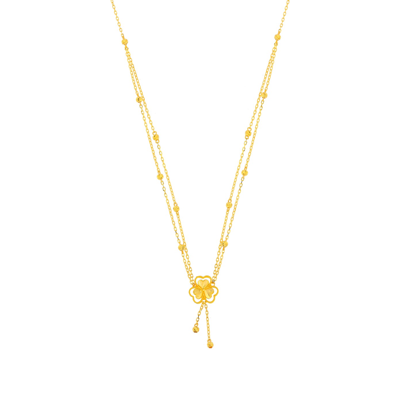 Anmol Floret 21k Yellow Gold Necklace